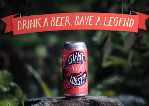 Available for a limited time: Moo Brew / Wilderness Society Giant Lobster Ale
