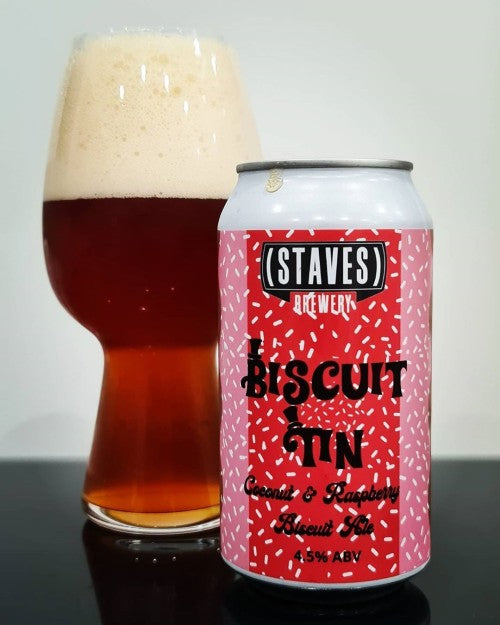 Staves Biscuit Tin Coconut & Raspberry Ale