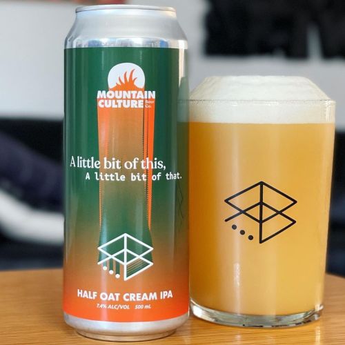 Mountain Culture x Range Brewing A Little Bit of This A Little Bit of That Half Oat Cream IPA 500ml Can