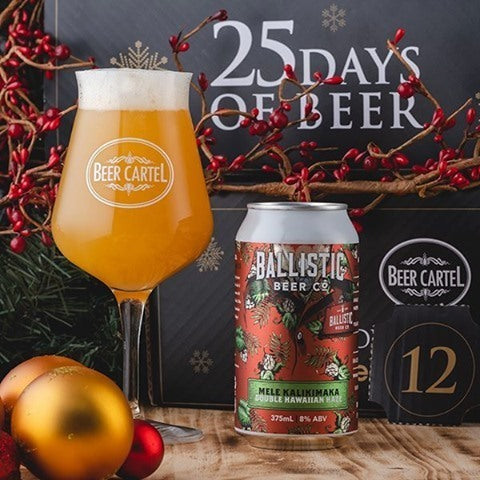 Beer Cartel Advent Calendar Day 12: Ballistic Mele Kalikimaka Double Hawaiian Haze⠀