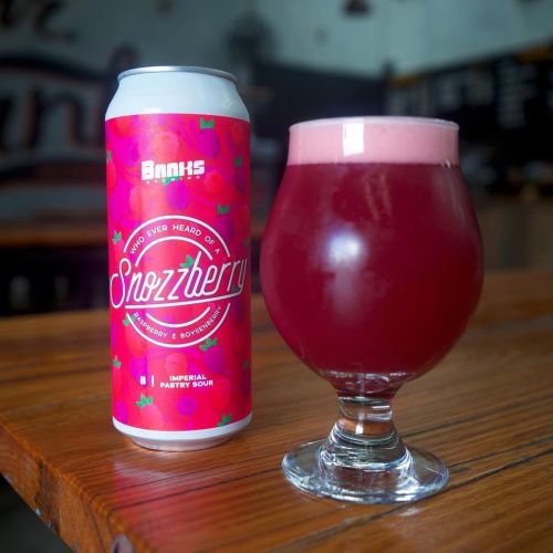 Banks Brewing Who Ever Heard Of A Snozzberry Raspberry & Boysenberry Imperial Pastry Sour 500ml Can