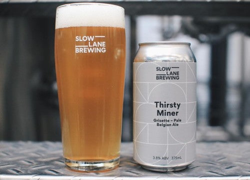 Slow Lane Thirsty Miner Grisette Pale Belgian Ale