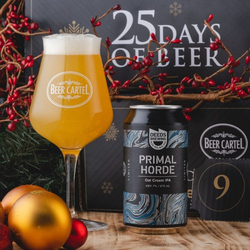 Beer Cartel Advent Calendar Day 9: Deeds Primal Horde Oat Cream IPA⠀
