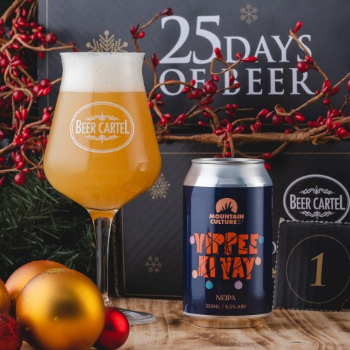 Woohoo! Beer Cartel Advent Calendar Day 1 is here: Mountain Culture Yippee Ki Yay NEIPA