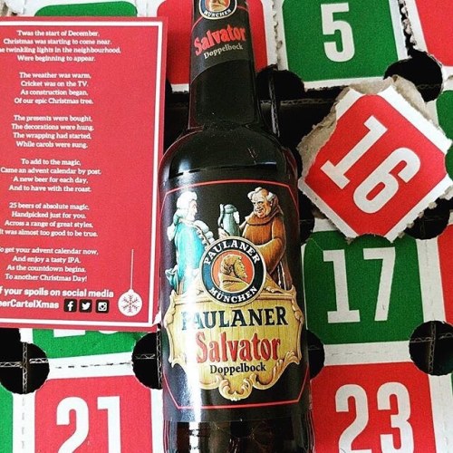 It’s day 16 of our Beer Advent Calendar! Today it’s Paulaner Salvator.