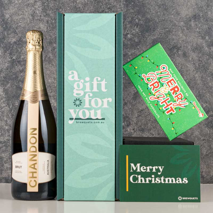 Christmas Sparkling Wine & Chocolate Hamper