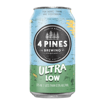 4 Pines Ultra Low Alcohol 375ml Can