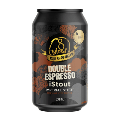 8 Wired 15th Anniversary Double Espresso IStout Imperial Stout 330ml Can