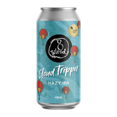 8 Wired Cloud Tripper NZ Hazy IPA 440ml Can