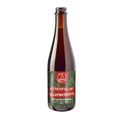 8 Wired Fistful of Raspberries Wild Sour Ale 500ml Bottle