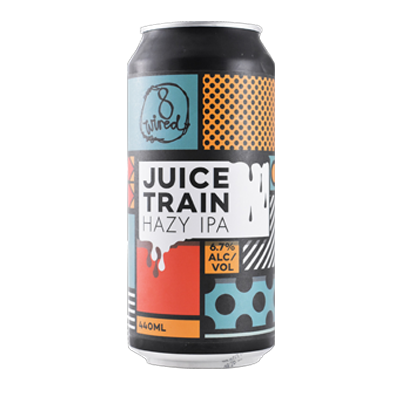 8 Wired Juice Train Hazy IPA (4 Can Limit)