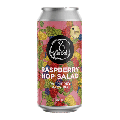8 Wired Raspberry Hop Salad Hazy IPA 440ml Can