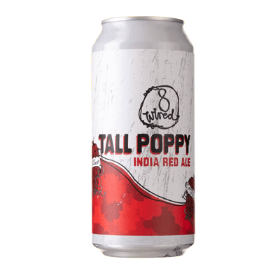 8 Wired Tall Poppy India Red Ale 440m Can
