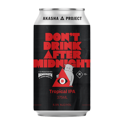 Akasha x Behemoth Don't Drink After Midnight Tropical IPA 375ml Can