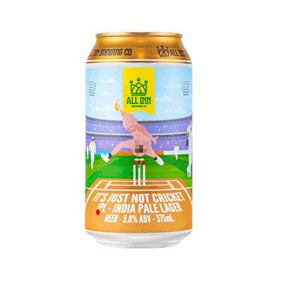 All Inn It's Just Not Cricket IPL India Pale Lager 375ml Can