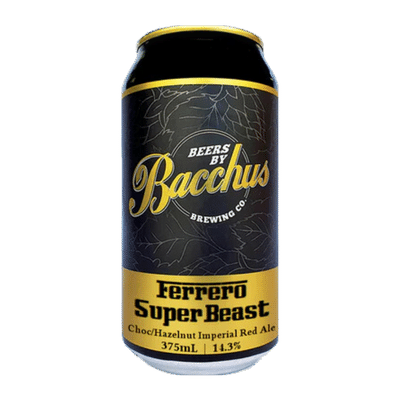 Bacchus Ferrero Super Beast Choc Hazelnut Imperial Red Ale 375ml Can