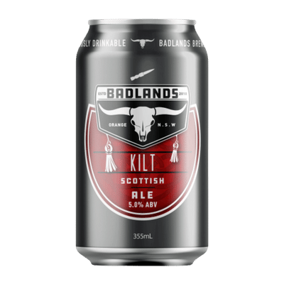 Badlands Kilt Scottish Ale 355ml Can