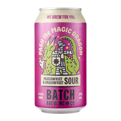Batch Pash The Magic Dragon Passionfruit & Dragonfruit Sour Ale 375ml Can
