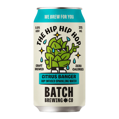 Batch The Hip Hip Hop: Citrus Banger Hop Infused Sparkling Water 375ml Can
