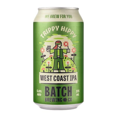 Batch Trippy Hippy West Coast IPA 375ml Can