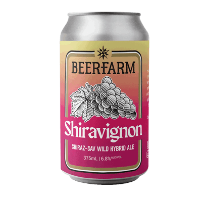 Beerfarm Shiravignon Shiraz-Sav Wild Hybrid Ale 375ml Can