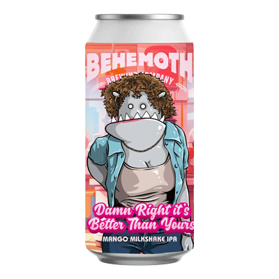 Behemoth Damn Right It's Better Than Yours Mango Milkshake IPA 440ml Can