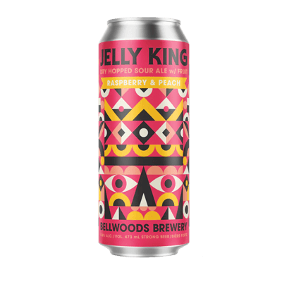 Bellwoods Jelly King Raspberry & Peach Dry Hopped Sour 473ml Can