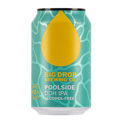 Big Drop Poolside Alcohol Free DDH IPA 375ml Can