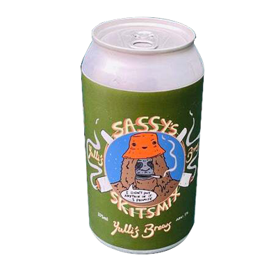 Yulli's/Big Lez Sassy's Skitzmix Vienna Lager 375ml Can