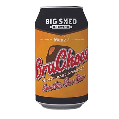 Big Shed BruChocs Peach and Apricot Smoothie Sour Beer 375ml Can