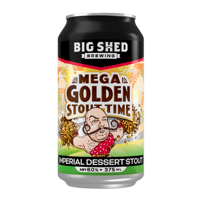 Big Shed Mega Golden Stout Time Imperial Dessert Stout 375ml Can