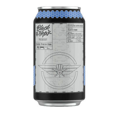 Black Hops Chair Force One Chocolate Coffee Stout 375ml Can