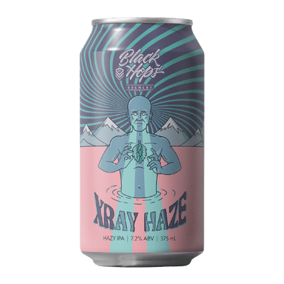 Black Hops XRAY HAZE Hazy IPA 375ml Can