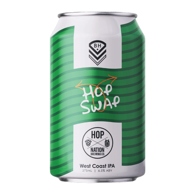 Black Hops x Hop Nation Hop Swap West Coast IPA 375ml Can