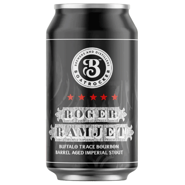 Boatrocker Roger Ramjet Buffalo Trace Bourbon Barrel Aged Imperial Stout 375ml Can