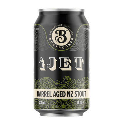 Boatrocker x 8 Wired iJet Barrel Aged NZ Stout 375ml Can