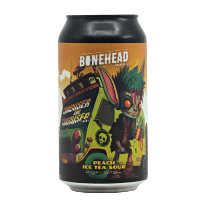 Bonehead Curiouser and Curiouser Peach Ice Tea Sour 375ml Can