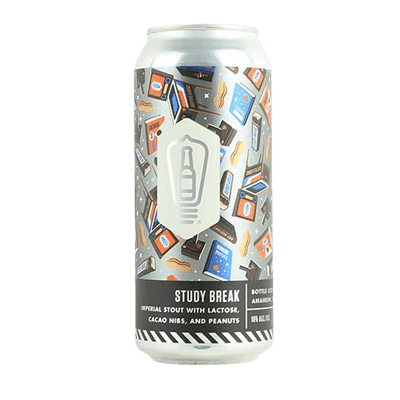 Bottle Logic Brewing Study Break Imperial Stout with Lactose, Cacao Nibs and Peanuts 473ml Can