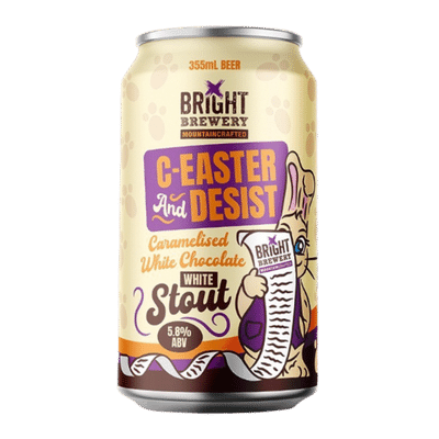 Bright C-Easter and Desist Caramelised White Chocolate White Stout 355ml Can
