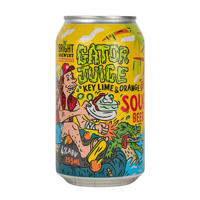 Bright Gator Juice Key Lime & Orange Sour 355ml Can