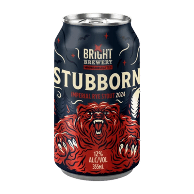 Bright Stubborn Imperial Rye Stout 2024 355ml Can