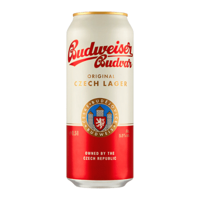 Budweiser Budvar Original Czech Lager 500ml Can