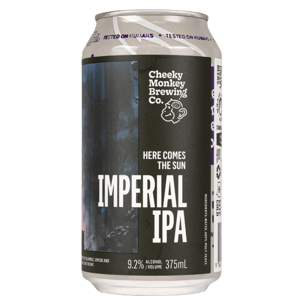 Cheeky Monkey Here Comes The Sun Imperial IPA 375ml Can