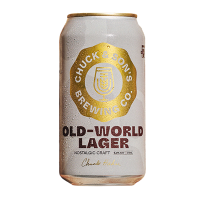 Chuck & Son's Old World Lager 375ml Can