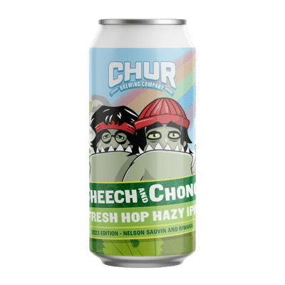 Chur Cheech and Chong Fresh Hop Hazy IPA 2023 Edition 440ml Can