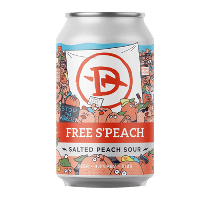 Dainton Free S'Peach Salted Peach Sour 375ml Can