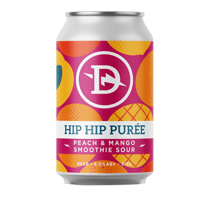 Dainton Hip Hip Puree Peach and Mango Smoothie Sour Ale 355ml Can
