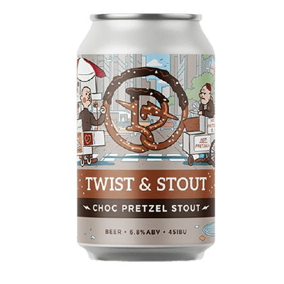 Dainton Twist & Stout Choc Pretzel Stout 375ml Can