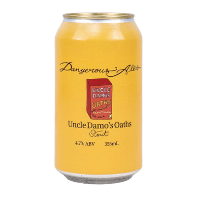 Dangerous Ales Uncle Damo's Oaths Oatmeal Stout 355ml Can