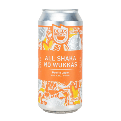Deeds All Shaka No Wukkas Pacific Lager 440ml Can